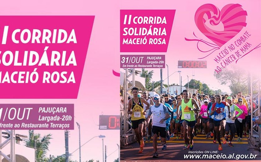Maceió Rosa: Prefeitura realiza corrida solidária
