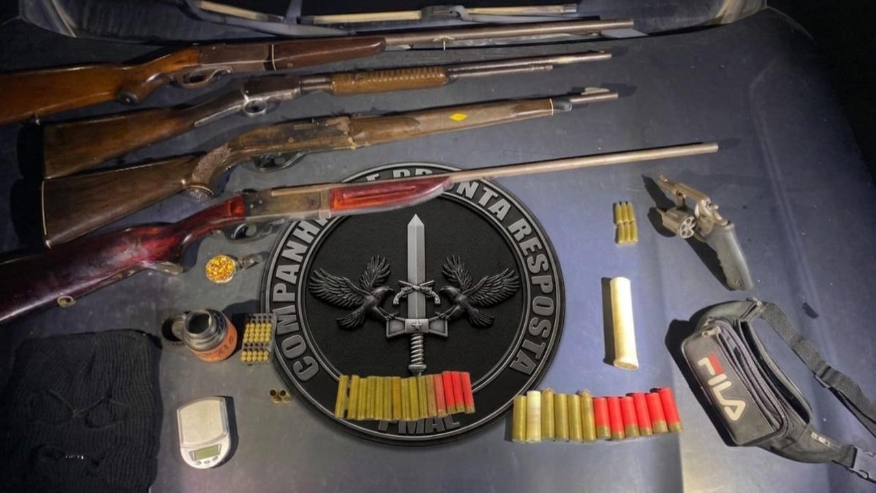Operação Renoe prende homem com arsenal de espingardas em Japaratinga