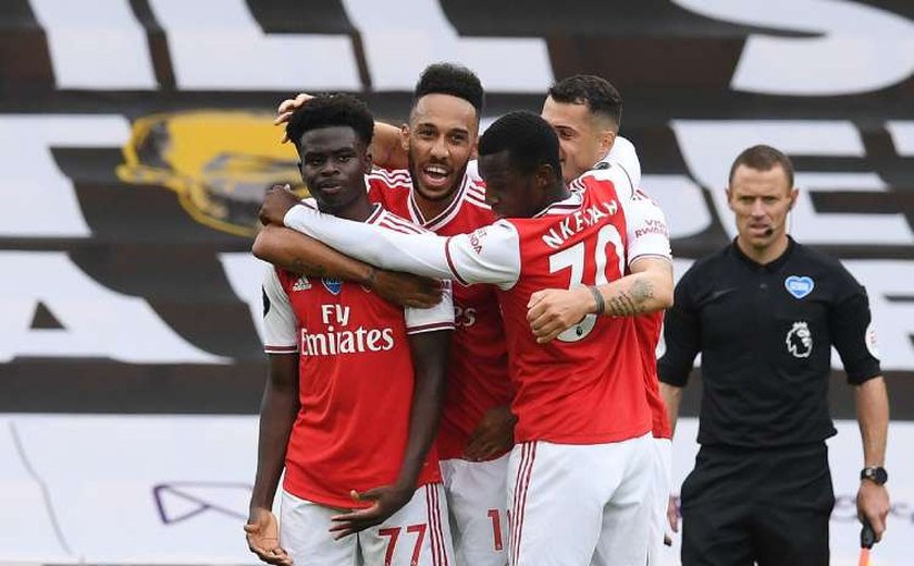 Correção: Arsenal quebra sequência positiva do Wolverhampton e sonha com o G4