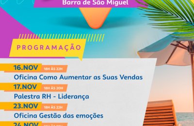 Capacitações na Barra de São Miguel vão preparar profissionais do turismo para a alta temporada
