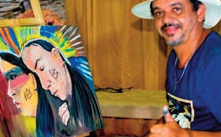 Artista plástico e muralista palmeirense ganha reconhecimento no Estado
