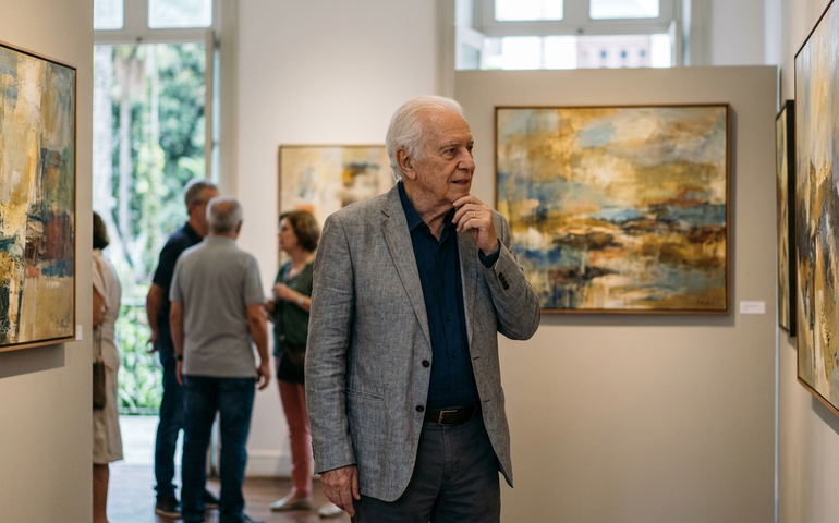 Marcos Duprat apresenta seu 'mundo interior' em exposição em cartaz na Casa de Cultura Laura Alvim