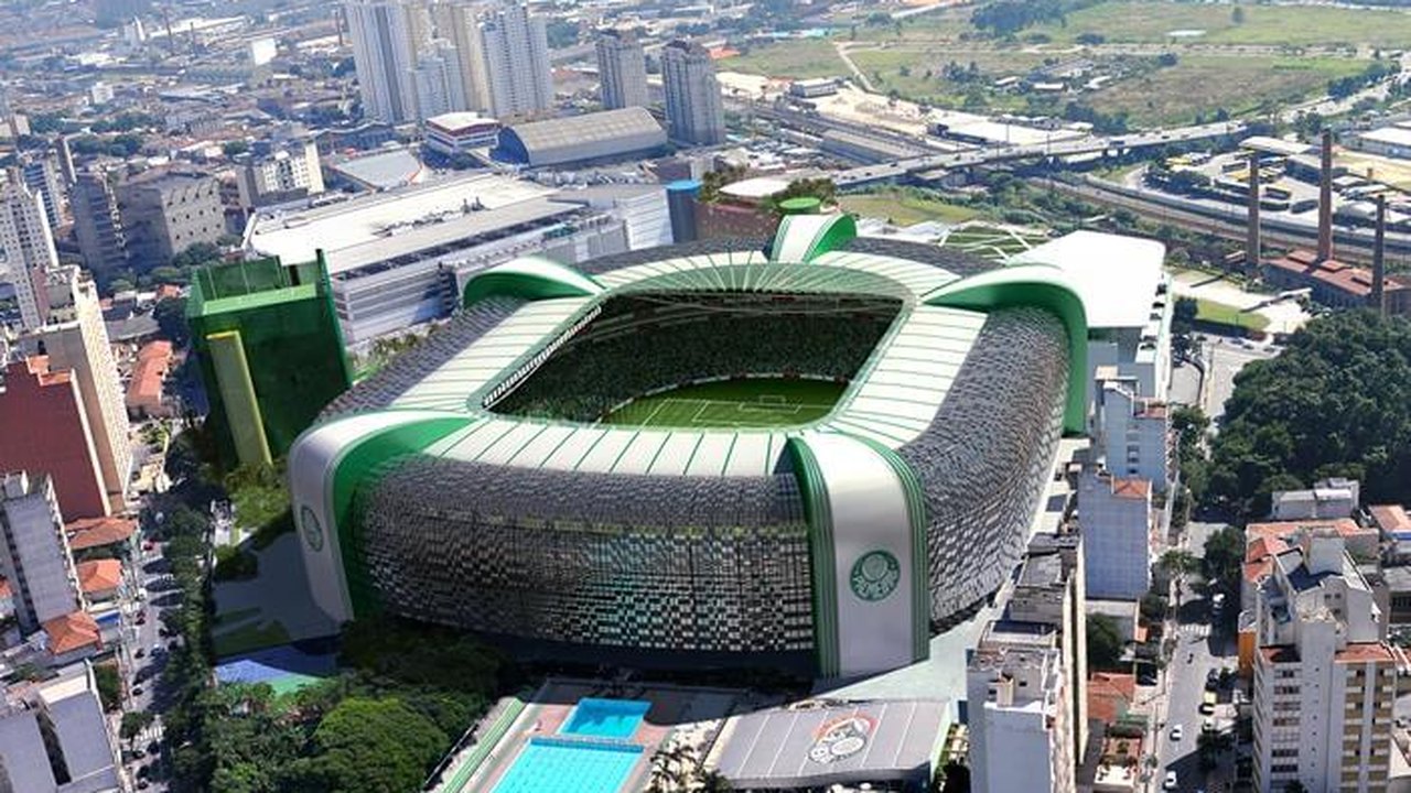 Mayke e Willian Bigode se cumprimentam no Allianz Parque em meio à polêmica das criptomoedas