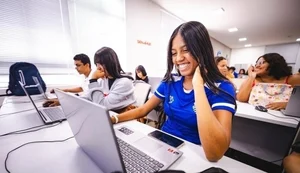 Jovem em curso profissionalizante. Fonte: Internet