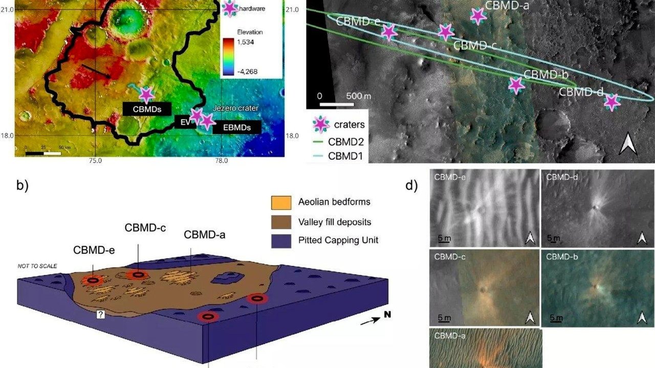 Solo marciano revela fragilidade após impactos dos detritos da missão Mars 2020