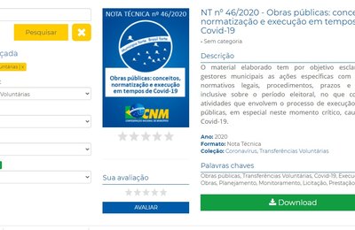 CNM disponibiliza orientações sobre obras públicas e página de transferências voluntárias