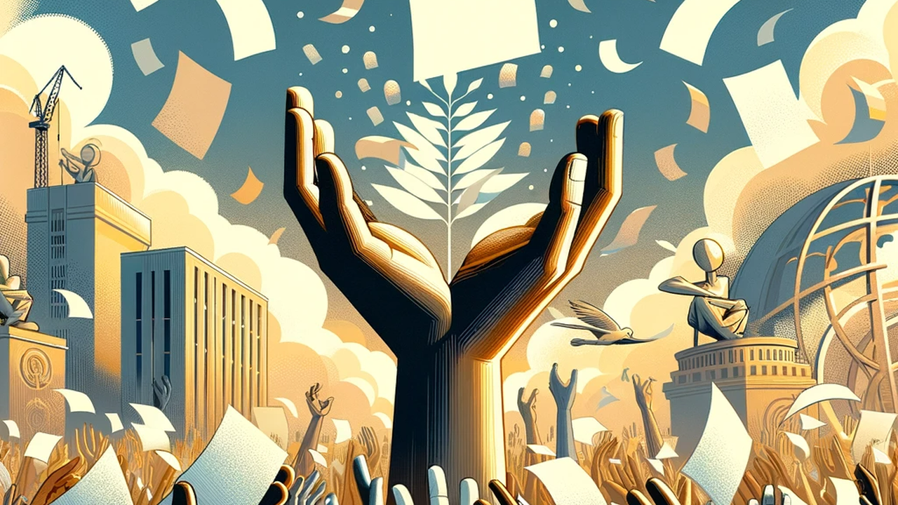 A esperança em folhas de papel