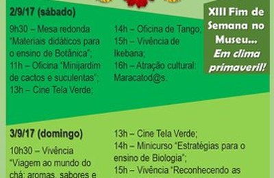 Fim de Semana no Museu comemora a chegada da Primavera
