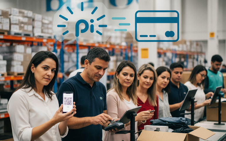 Pix rivaliza com cartão de crédito em preferência no e-commerce, diz estudo