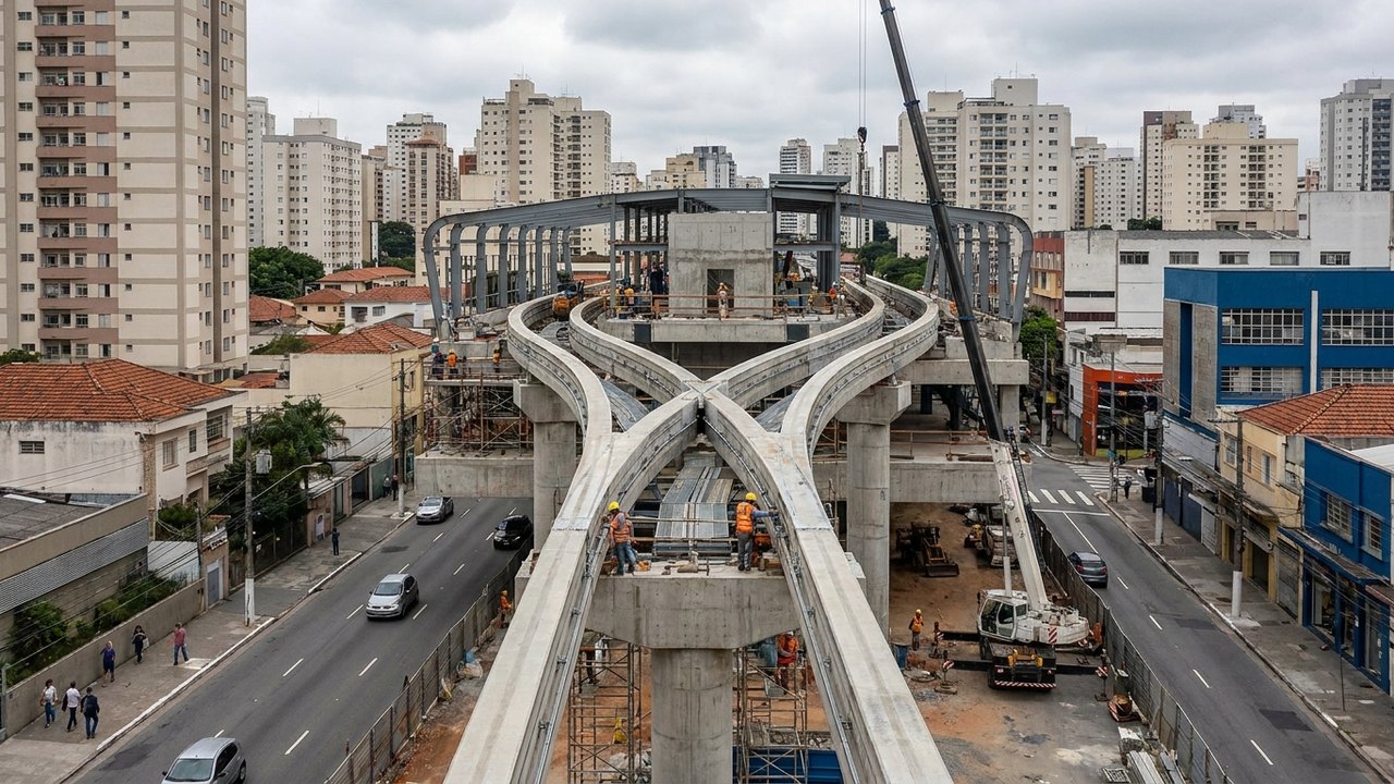 Monotrilho de Congonhas ganha nova estação e terá 1º trajeto em Y de São Paulo