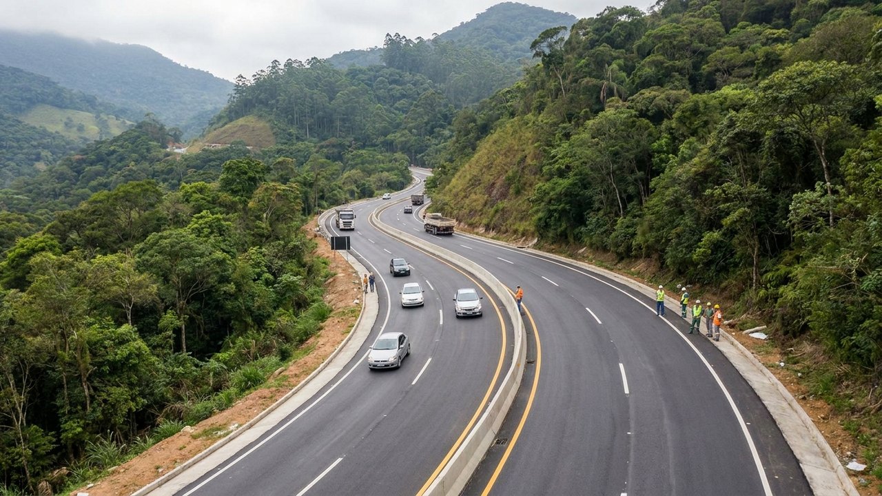 Novo trecho da Serra das Araras é liberado ao tráfego nesta quinta