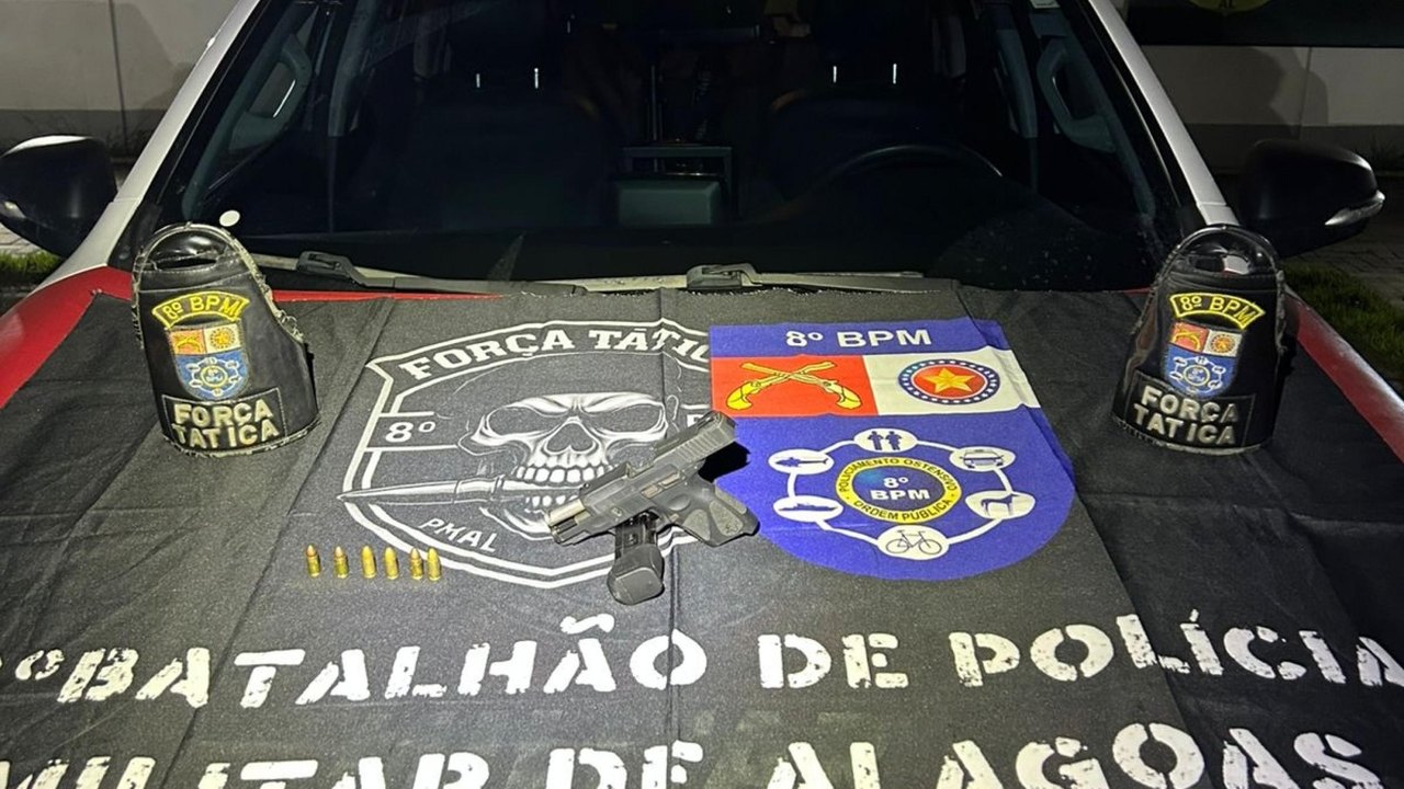 PM apreende 32 armas de fogo e quase 25 quilos de drogas em uma semana em Alagoas