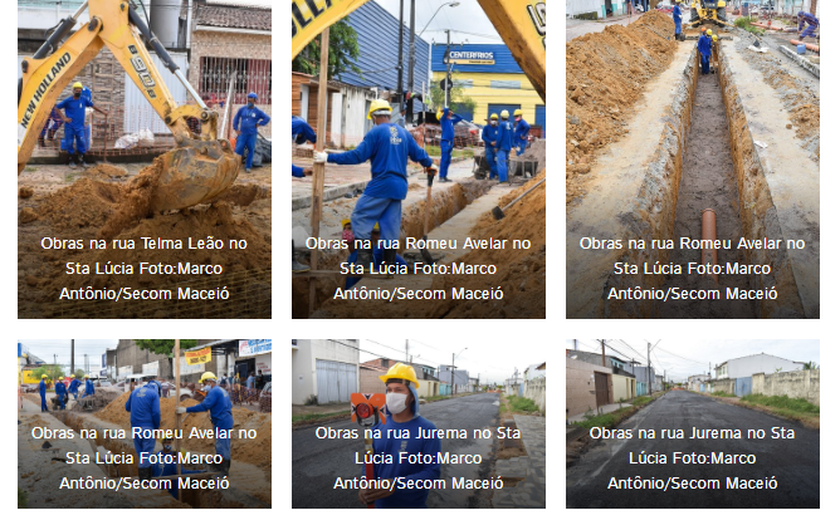 Prefeitura executa serviços de drenagem e esgotamento sanitário no Santa Lúcia