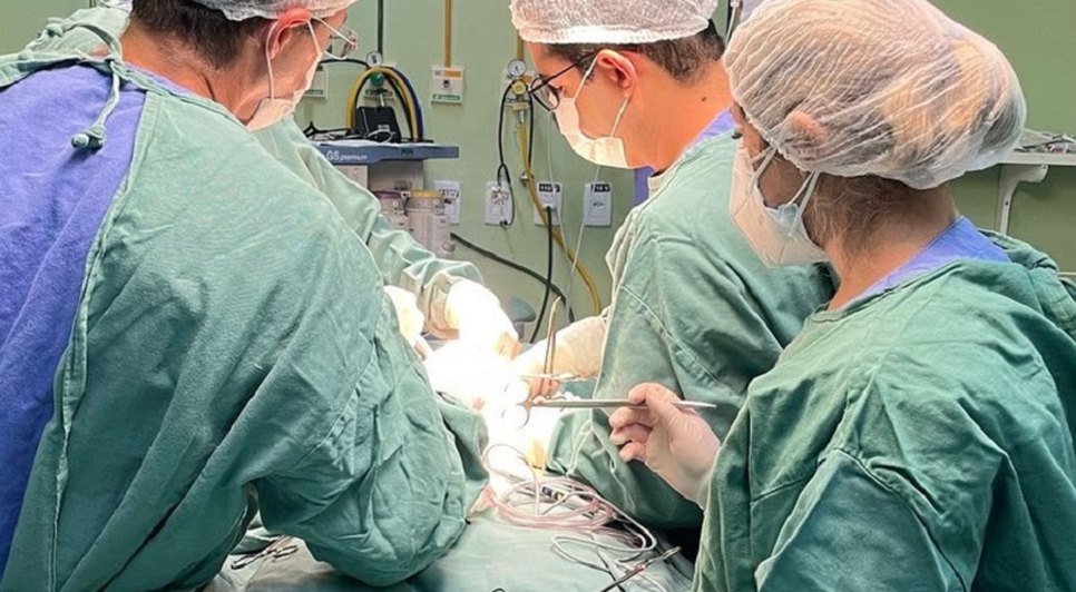 cirurgia (Foto: Ascom HU-UFS) / Foto: Foto: Ascom/ HU-UFS