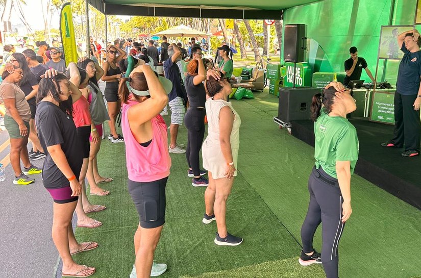 Manhã de movimento e bem-estar marca ação da Unimed Maceió na orla da Ponta Verde
