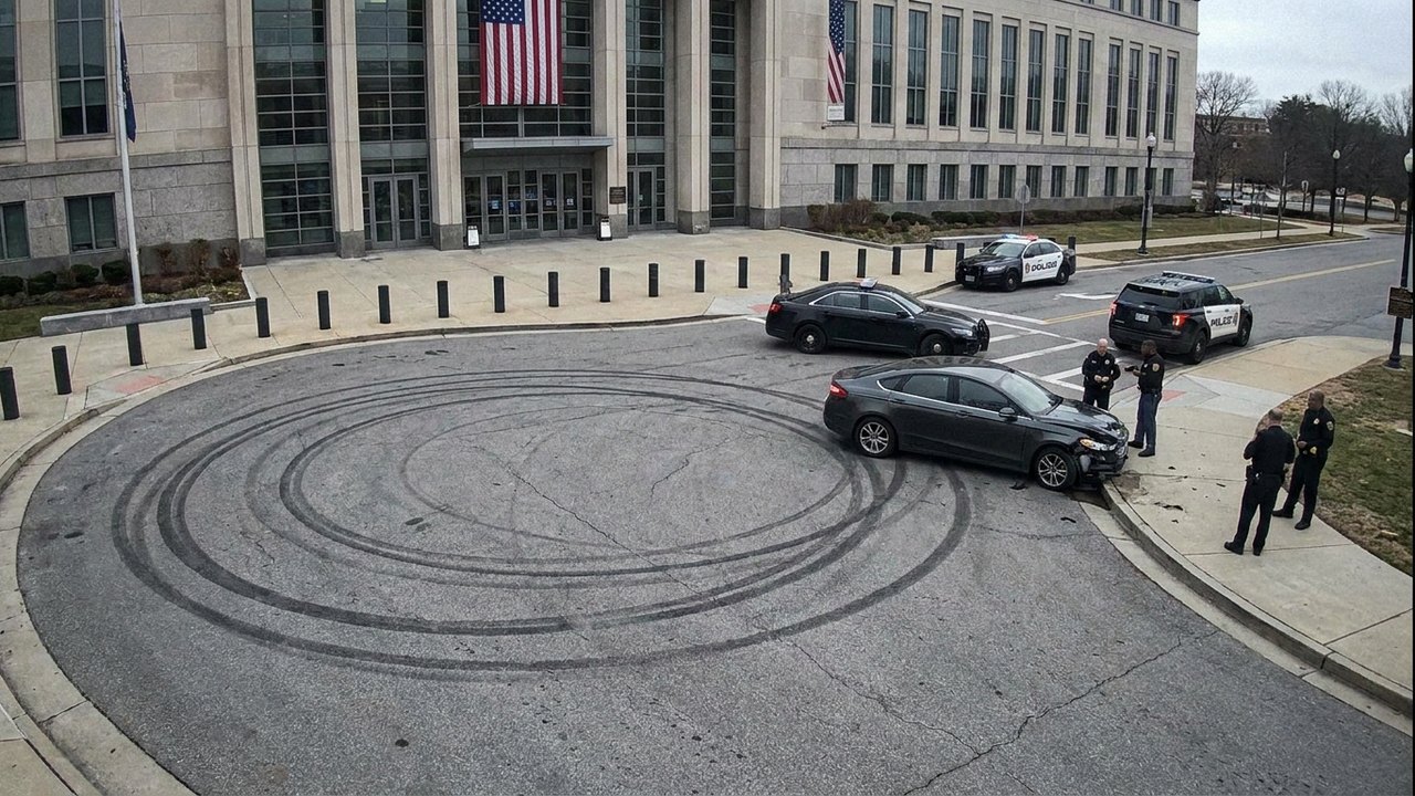 Aposentada faz manobras de drift embriagada em frente ao tribunal nos EUA