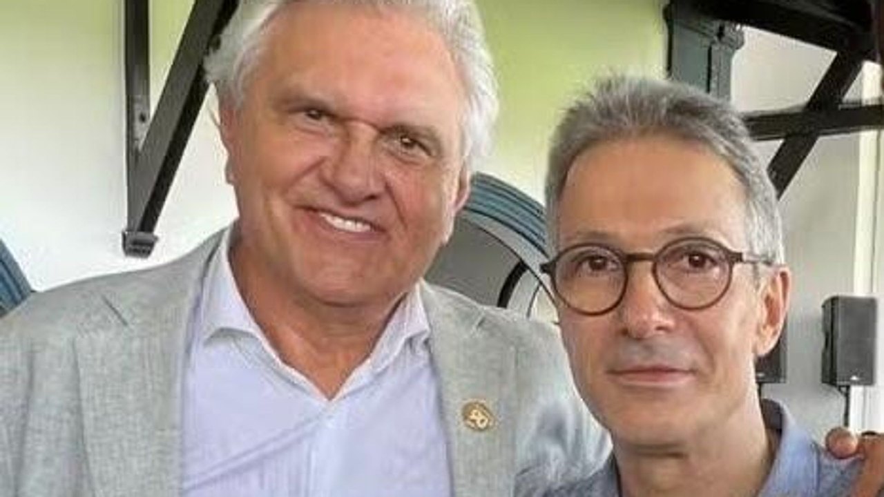 Caiado e Zema negam desistir para apoiar Flávio Bolsonaro no 1º turno