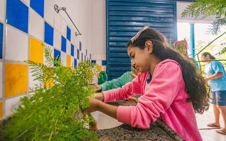 Prefeitura promove alimentação saudável com a realização do projeto Sementinhas Sustentáveis, na Escola de Campo