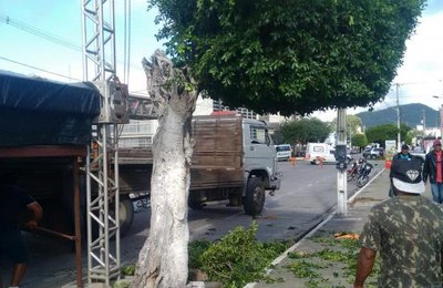 Prefeitura de Santana do Ipanema emite nota sobre árvore suprimida na Avenida Dr. Arsênio Moreira     