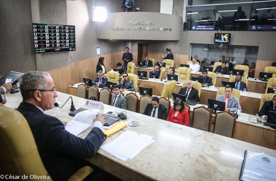 Câmara de Aracaju / Foto: Foto: César de Oliveira