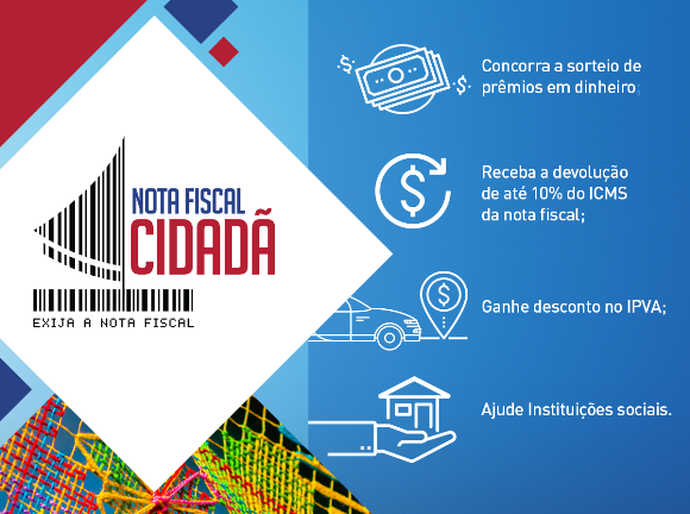 Nota Fiscal Cidadã sorteia R$ 600 mil nesta sexta-feira (12)