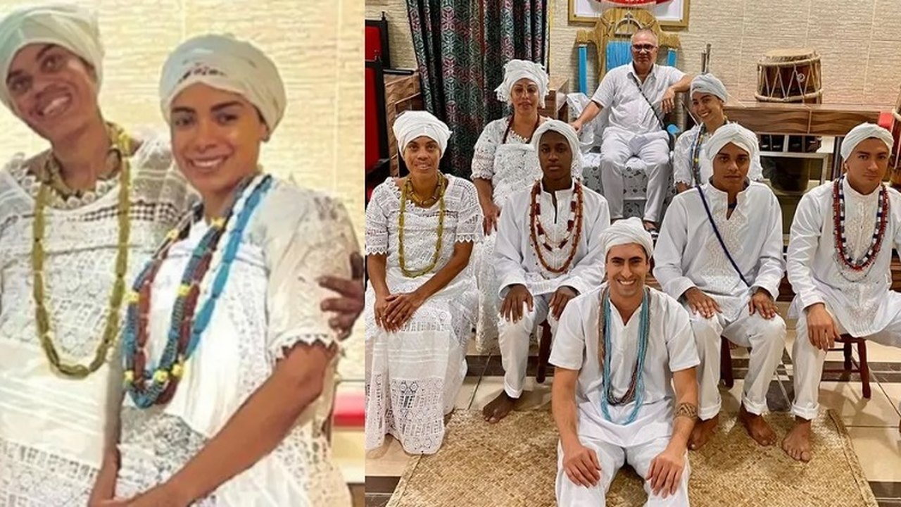 Anitta visita terreiro de Candomblé em primeira aparição após cirurgia