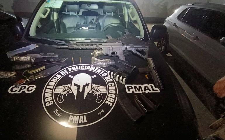 Companhia de Policiamento de Choque apreende fuzil na Cidade Universitária