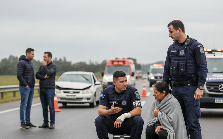 Policial atropelado enquanto atendia vítimas em rodovia de SC relata 'segundo nascimento'