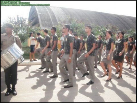 Guerreiros de Cristo participam de desfile em Pernambuco