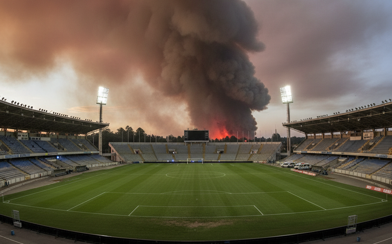 Futebol fica em segundo plano: incêndios florestais suspendem jogo entre Universidad de Chile e Racing