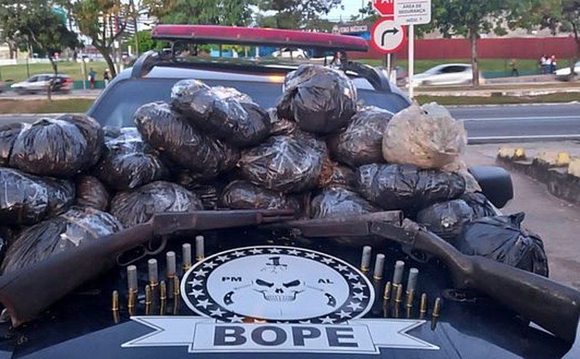 Bope apreende 26 quilos de maconha em shopping