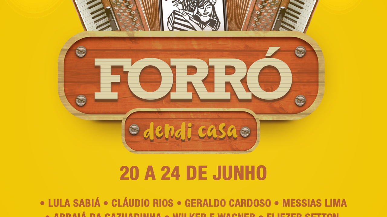 Cultura realiza o Forró Dendi Casa em comemoração aos festejos juninos
