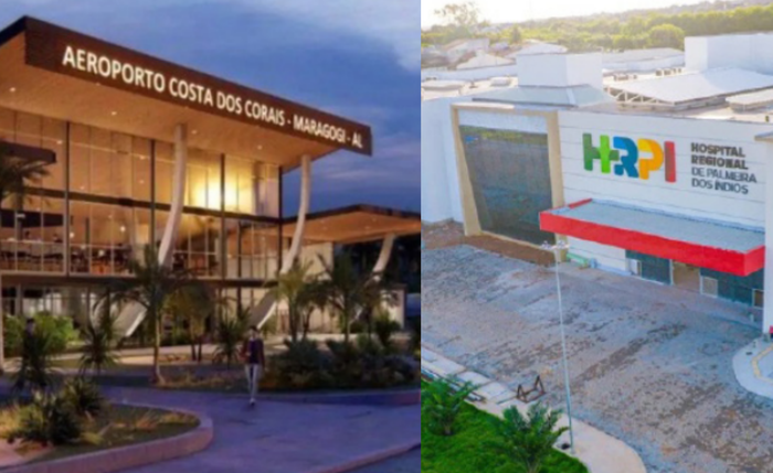 Aeroporto de Maragogi e Hospital Regional de Palmeira estão entre as obras prioritárias do governo do Estado a serem concluídas até final de 2026