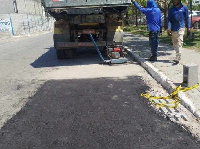 Polo Multissetorial recebe mutirão da Operação Tapa-Buraco