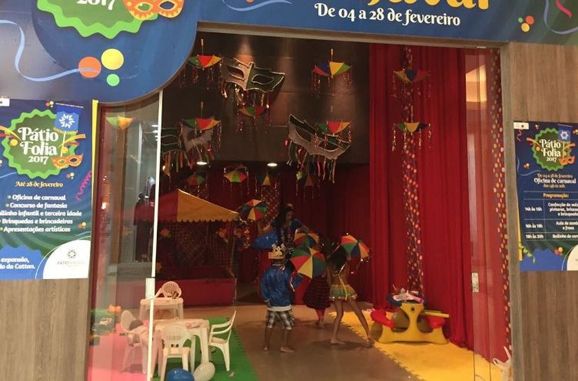 Shopping Pátio Maceió estará aberto durante todo o período de Carnaval