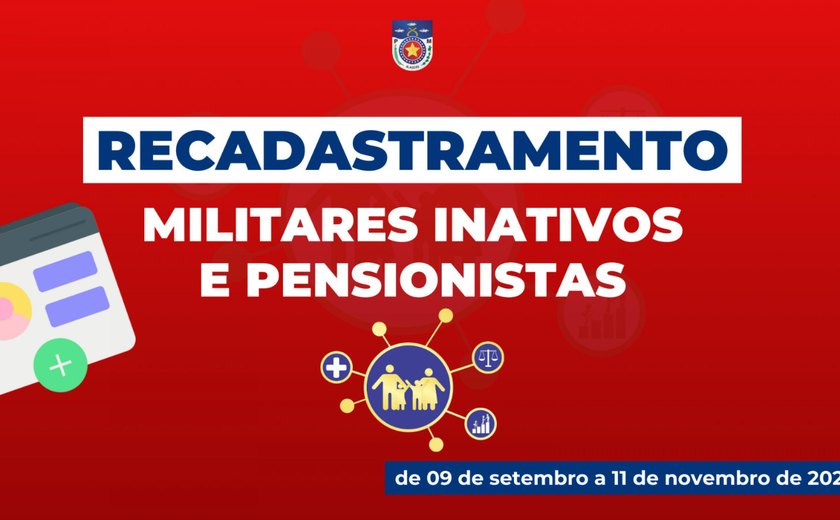 Polícia Militar inicia o recadastramento on-line para militares inativos e pensionistas