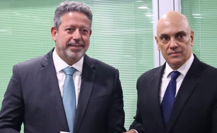Ministro Alexandre de Moraes e presidente da Câmara, Arthur Lira