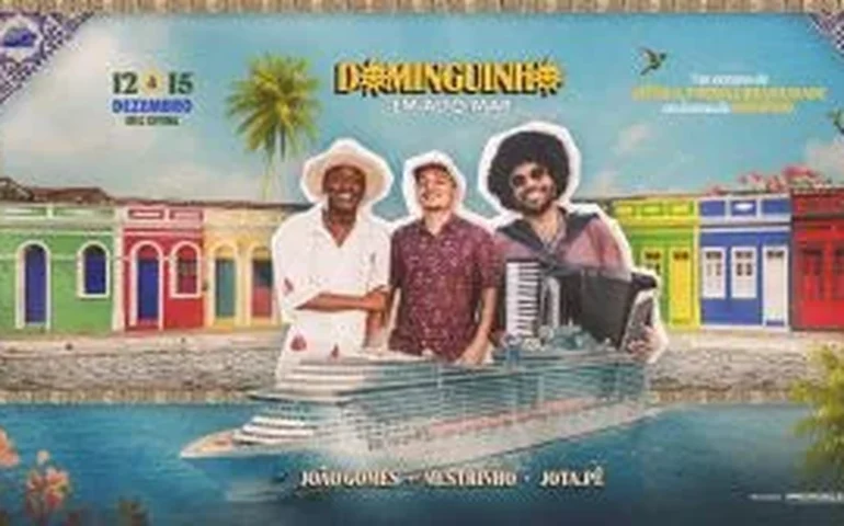 João Gomes, Jota.pê e Mestrinho anunciam o Navio Dominguinho: música e poesia em alto-mar