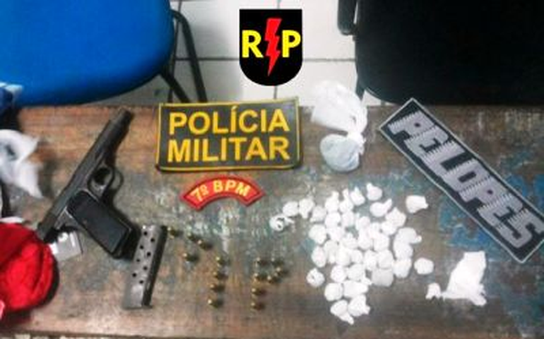 7º BPM prende três suspeitos de furto e apreende uma pistola em Santana do Ipanema