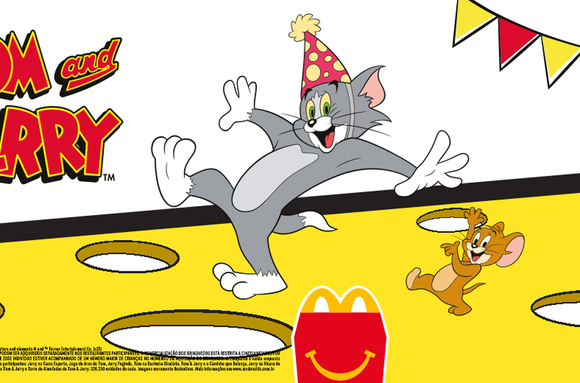 Rede de restaurantes comemora 85 anos de Tom & Jerry com surpresas especiais