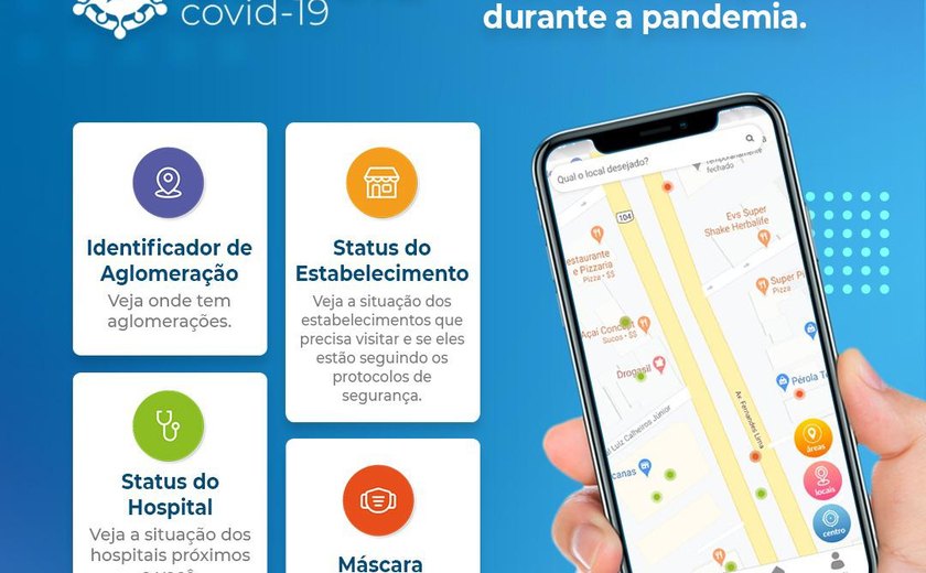 Aplicativo alagoano Bússola Covid-19 ajuda usuários a evitar locais de risco
