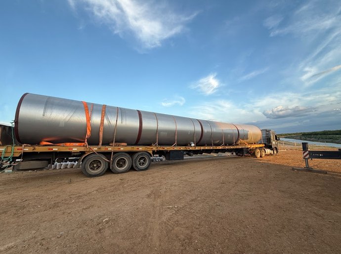 Chegada de tubos marca início da ampliação do bombeamento do Eixo Norte do PISF