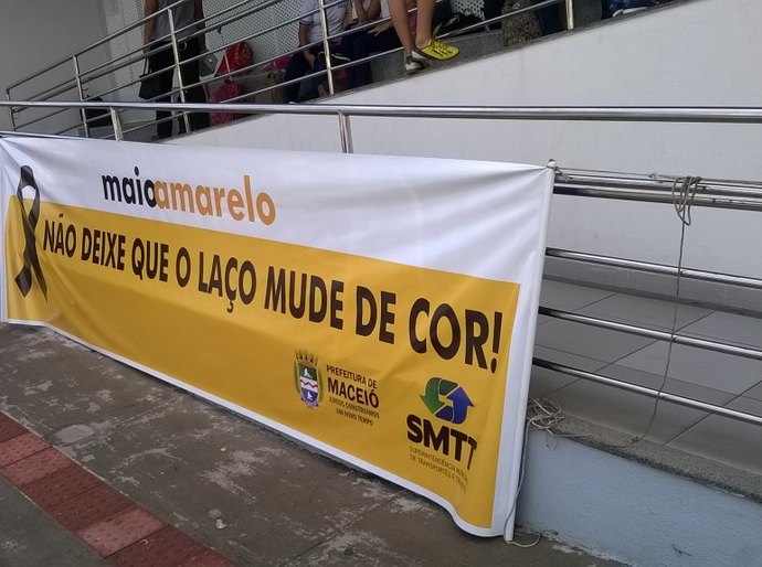 Maio Amarelo: SMTT realiza palestra em escola