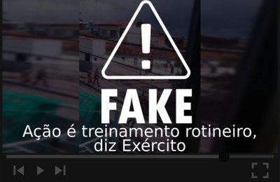 É fake informação sobre ação do Exército para evitar circulação nas ruas de Maceió