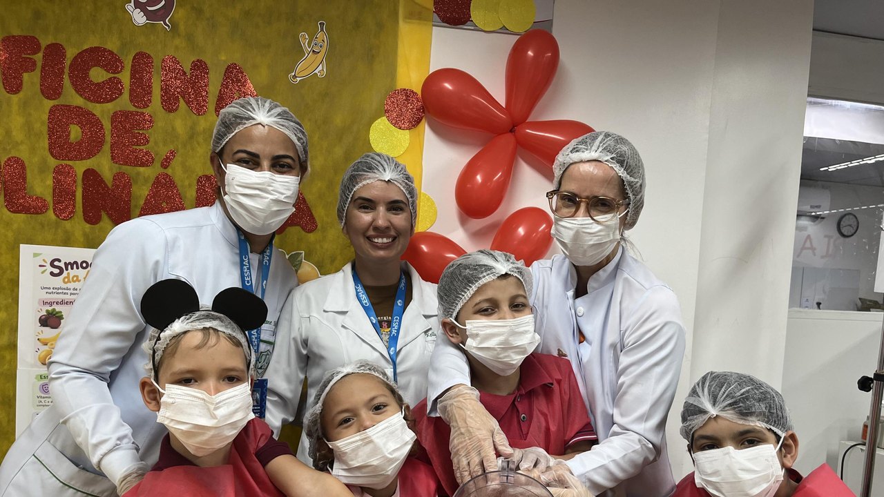 Oficina de Culinária leva cor, sabor e acolhimento à Pediatria do HGE
