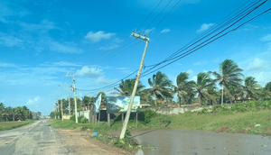 poste caindo