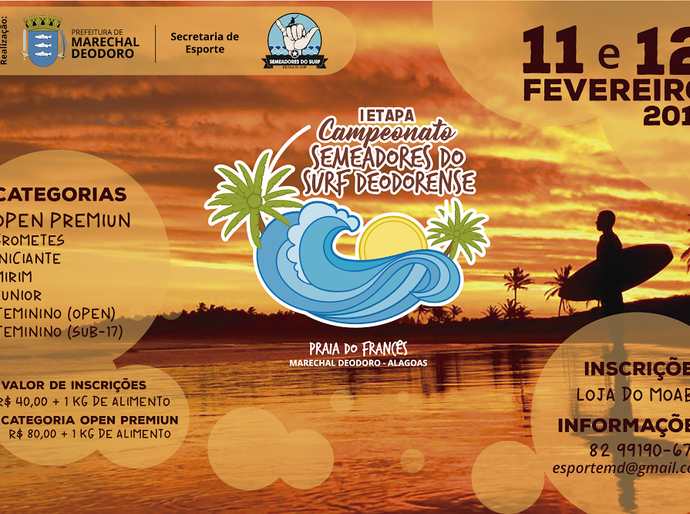 Prefeitura e Semeadores do Surf realizam campeonato de surf no Francês