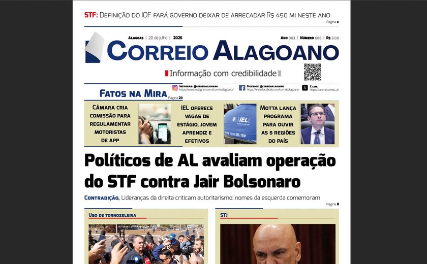 Políticos de AL avaliam operação do STF contra Jair Bolsonaro