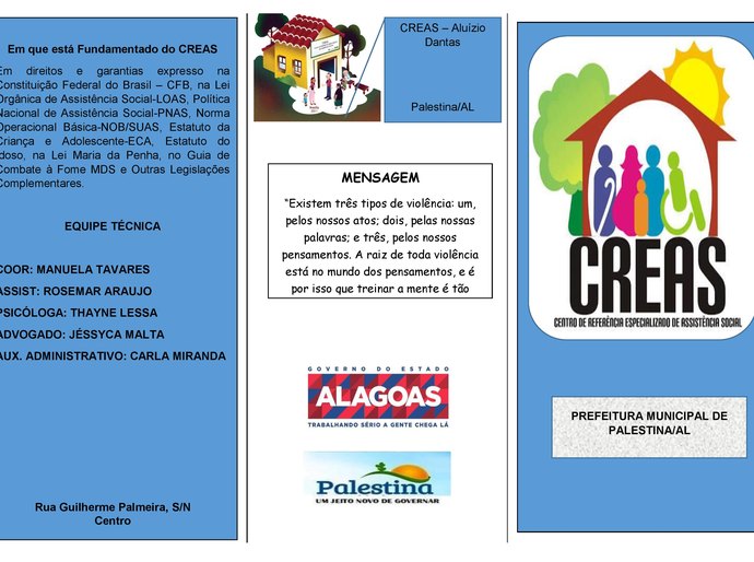 Prefeitura de Palestina inaugura novo Creas nesta segunda-feira