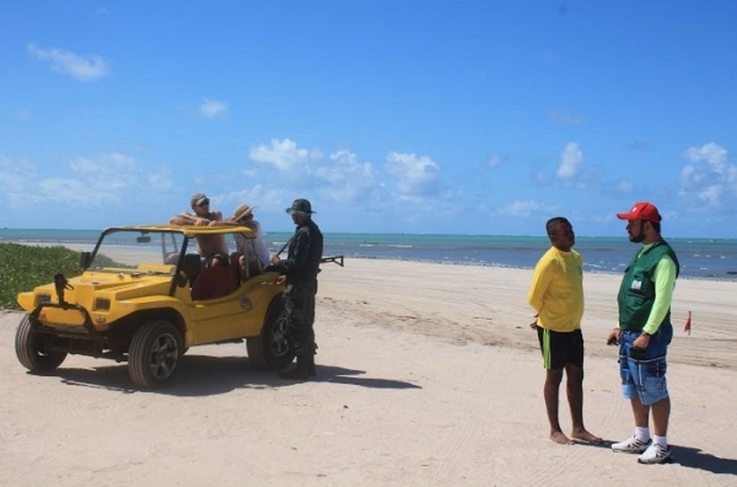 IMA inicia fiscalização contra tráfego de veículos em praias alagoanas